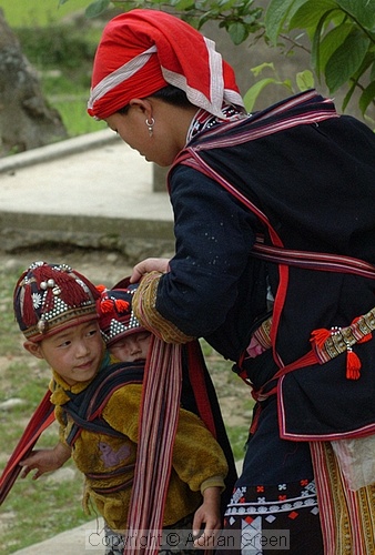 How to tie a baby carrier, Sapa