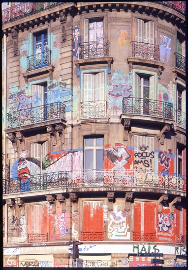Graffiti, Squat, Paris, France