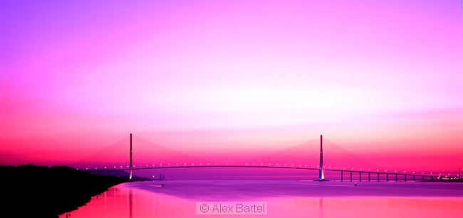 Normandy Bridge, Le Havre, France