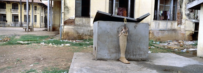 Artificial leg of Land Mine Victim, Phnom Penh Military Hospital