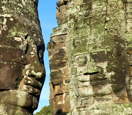The many faces of The Bayon, Angkor Complex, Cambodia