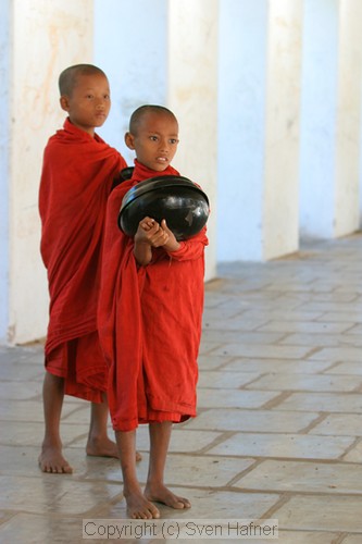 Novice Monks, Shwe-Zi-Gon Pagoda, Bagan