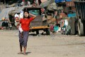 Street scene by the Ayeyarwady River