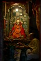 In the narrow streets of Old Varanasi there are many small shrines and worshippers