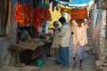 Carrying crates of fish to the market, Varanasi