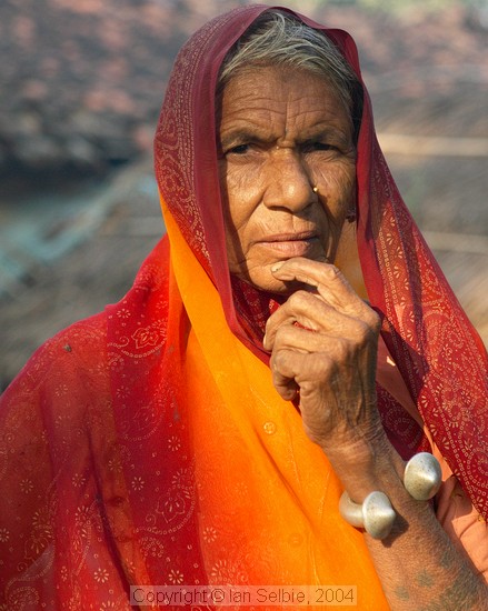 In the countryside near Varanasi: Why does he want to photograph me?