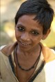In the countryside near Varanasi: the darkened eyes are to protect from the "evil eye"
