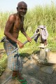 In the countryside near Varanasi: at the village pump