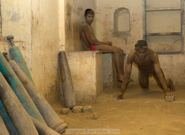 At the Akhara (Traditional Gymnasium)